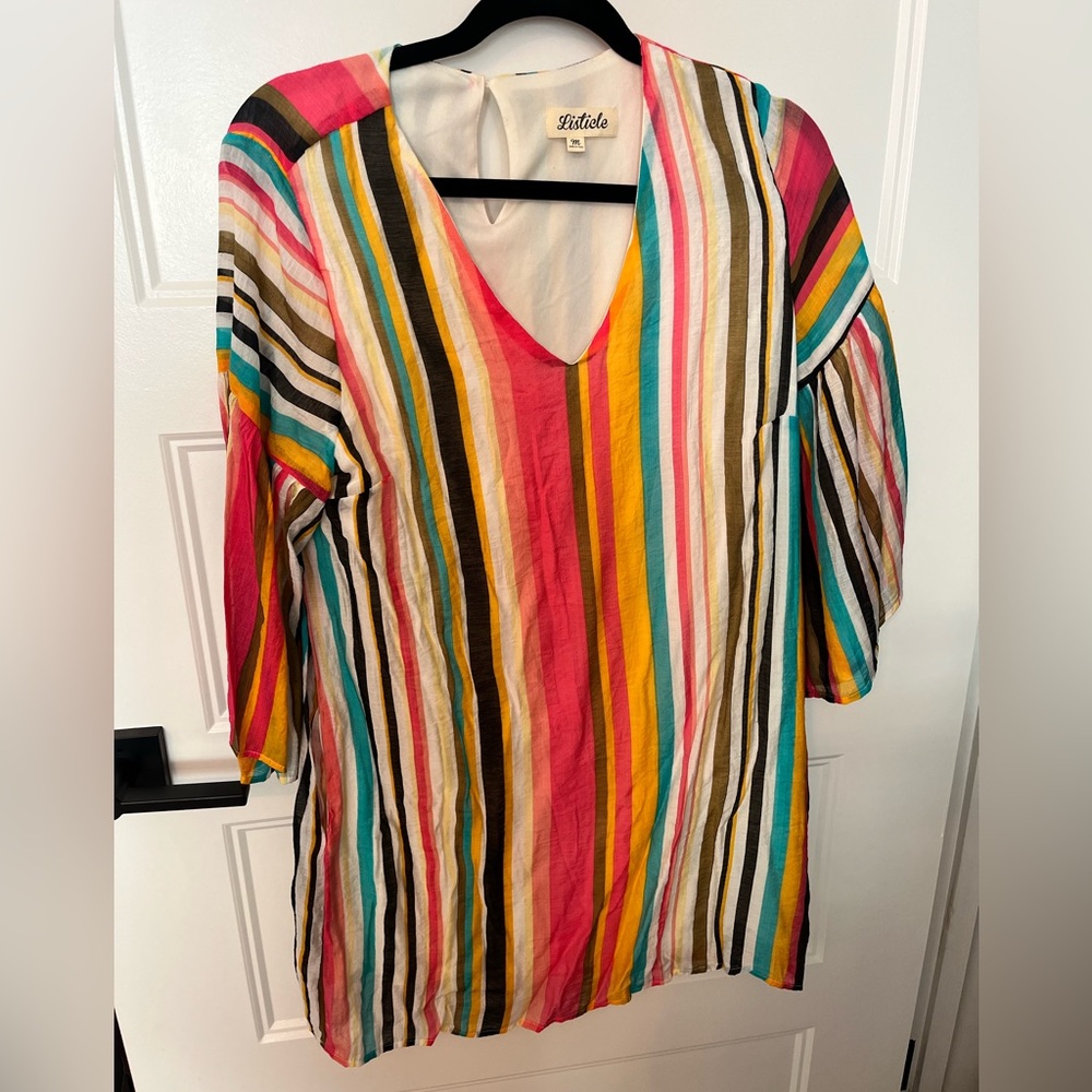 Multi Colored Striped Dress